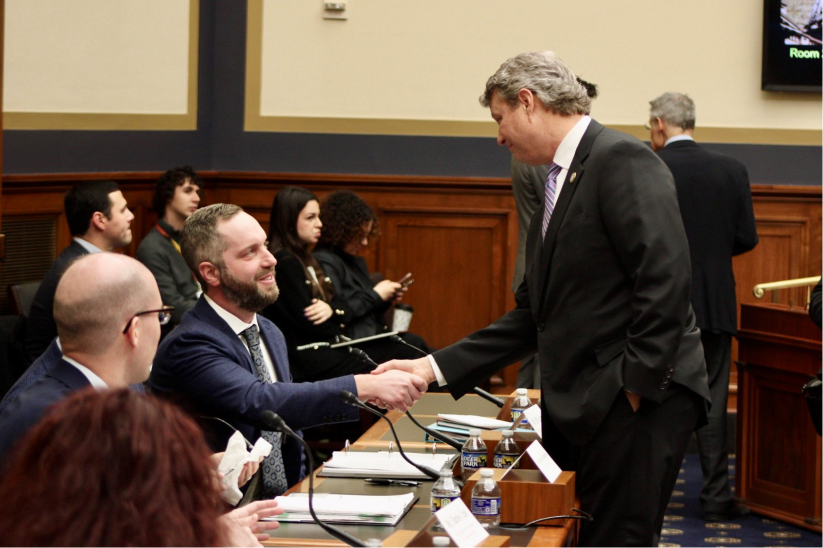 Rep. Huizenga with Bill Schultz